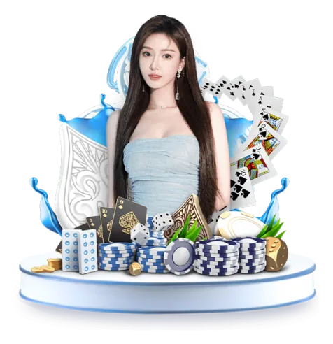 Hình ảnh một sòng bạc trực tuyến với dealer người thật, các bàn chơi Baccarat, Roulette và máy đánh bạc sôi động